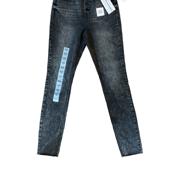 Old Navy Rockstar Super Skinny High Rise womens grey black jeans NWT 0 - Picture 3 of 6